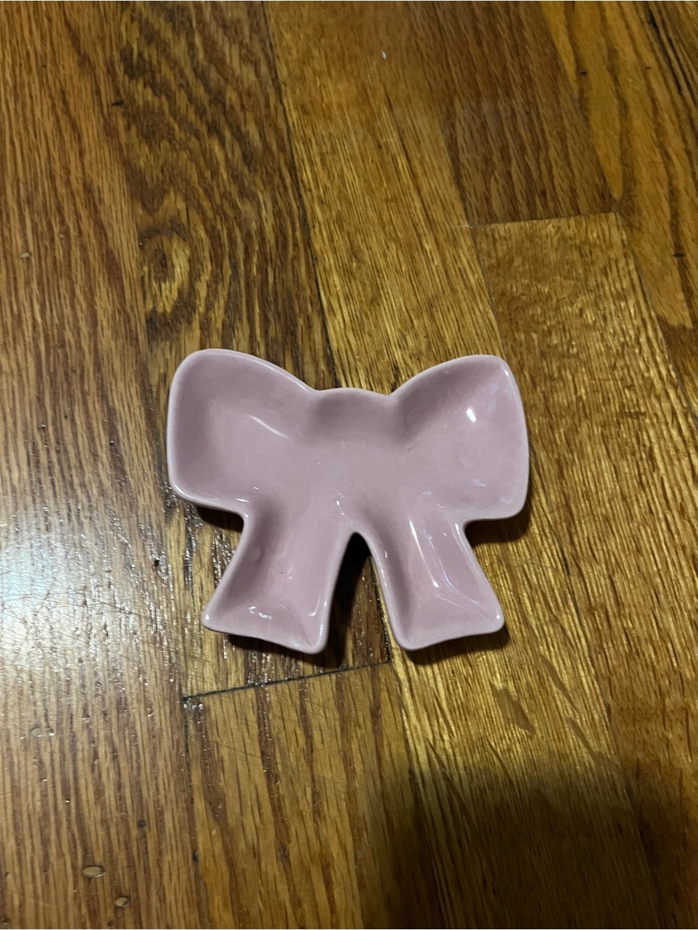 FREE WITH ANY PURCHASE Pink Ceramic Bow Trinket Dish